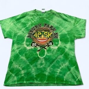 Asbury Park AP 5K 2015 Green Tie-Dye T-Shirt XL
